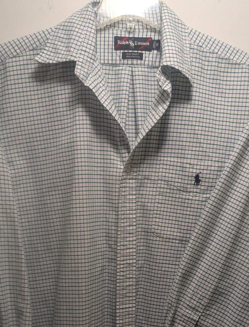 Polo by Ralph Lauren Men’s Green Check Button-Down Shirt